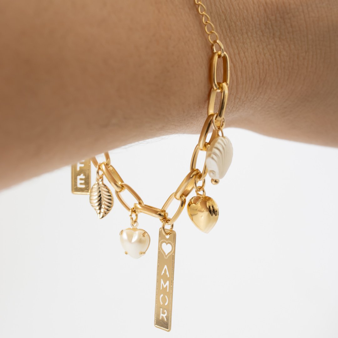 Pulseira Fecho Regular - Pingentes