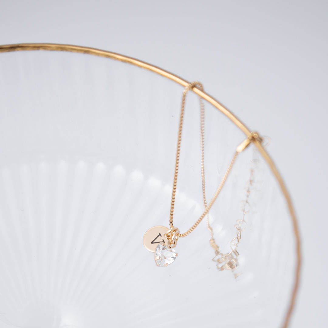 Pulseira Personalizada - Inicial e Coração