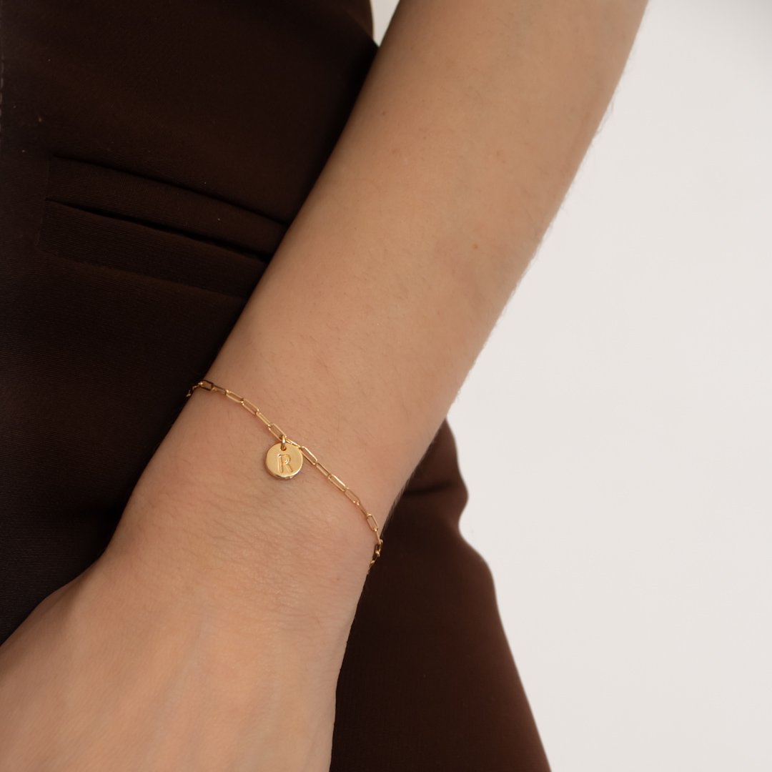 Pulseira Personalizada - Letra Martelada