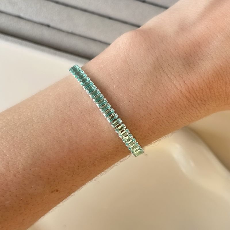 Pulseira Regular - Baguete Turmalina
