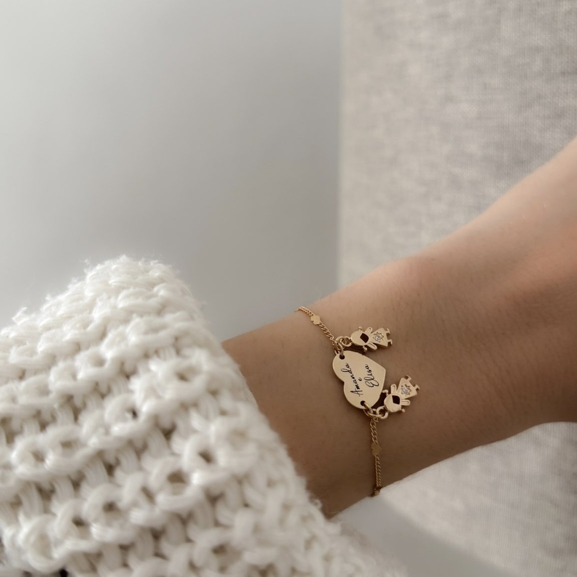 Pulseira Regular - Gravação e Pingente