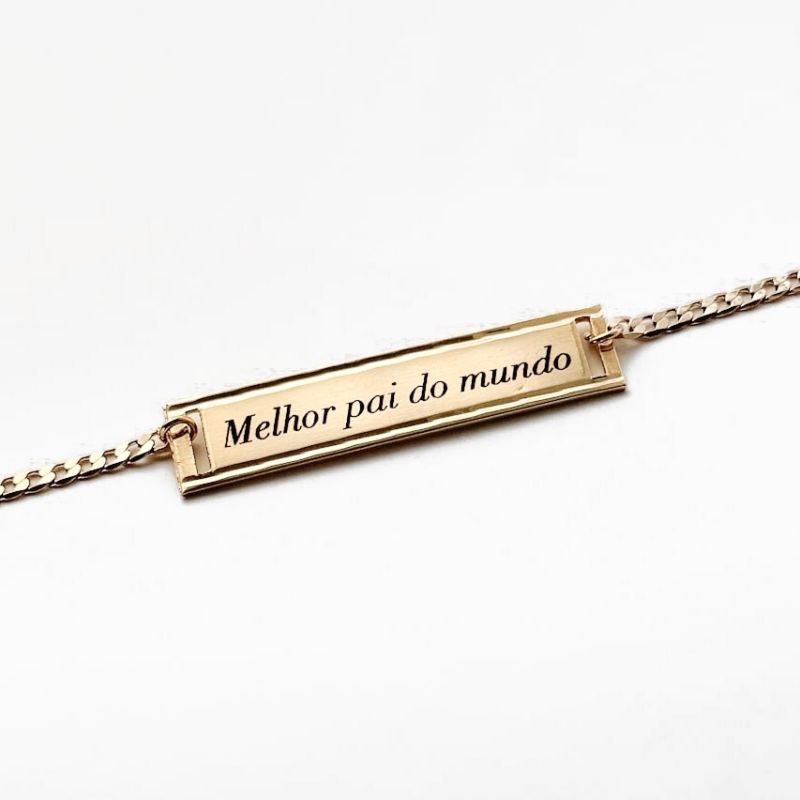 Pulseira Regular - Masculina Mensagem