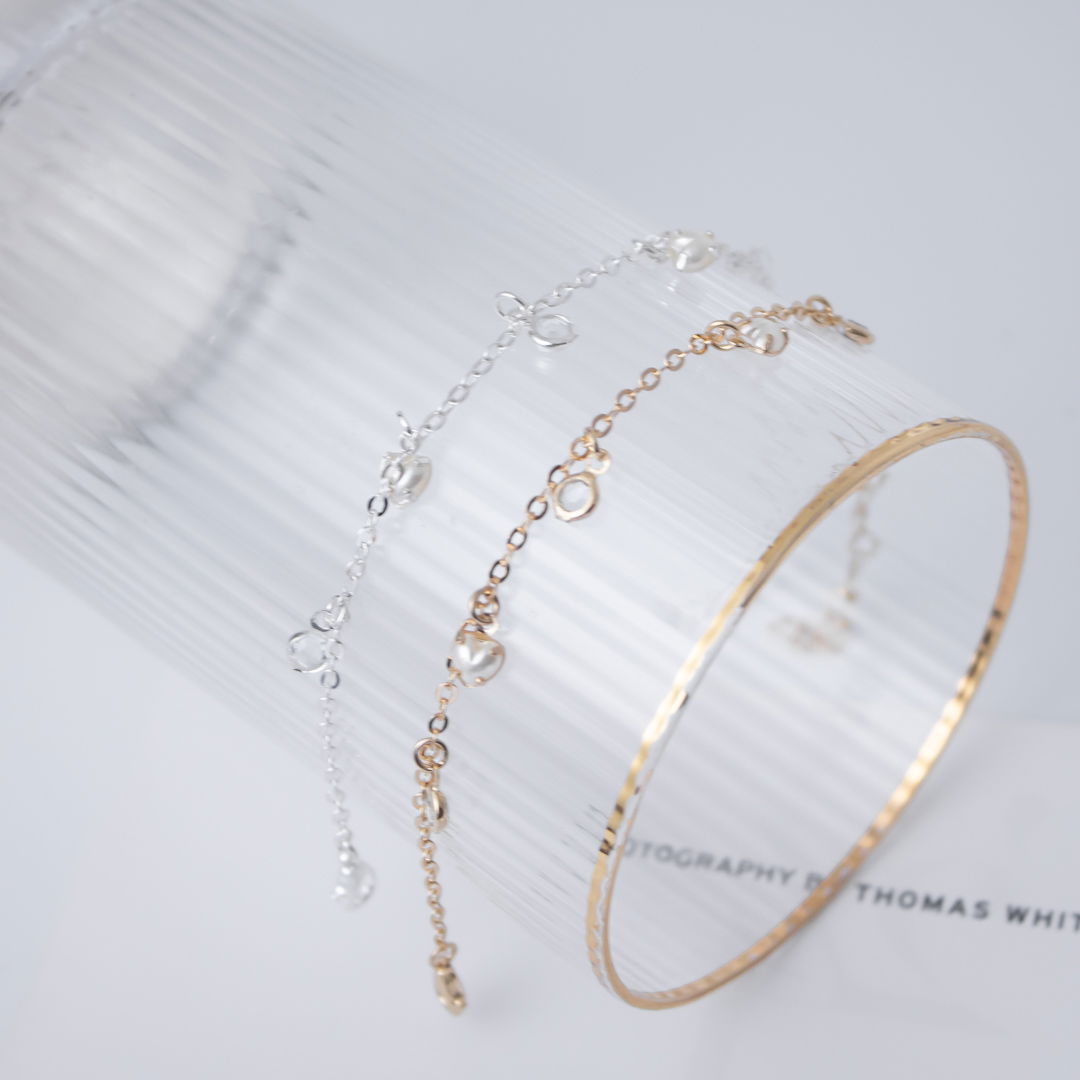 Pulseira Regular - Corrente Pérolas