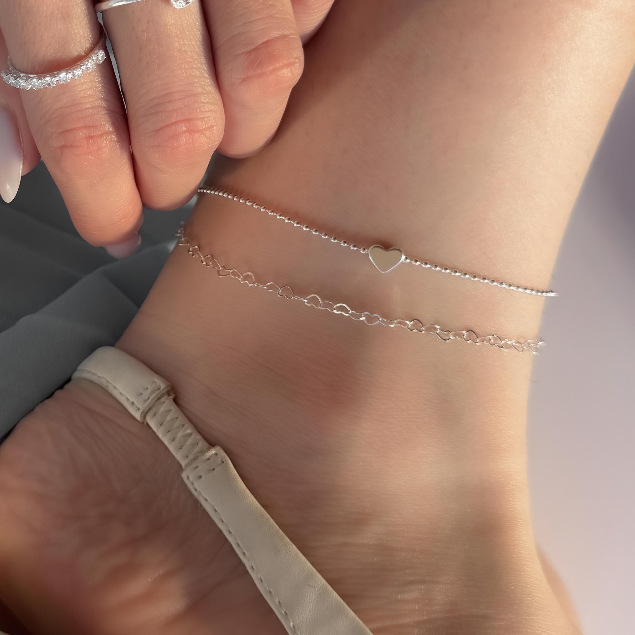 Tornozeleira Dupla - Coração