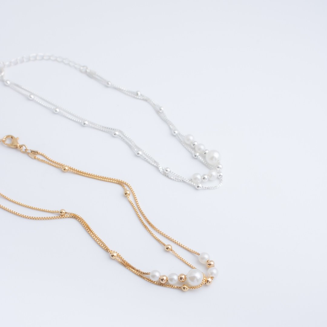 Tornozeleira Dupla - Pérolas